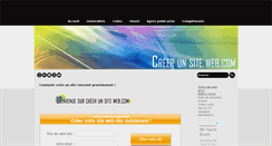 Desktop Screenshot of creer-un-site-web.com